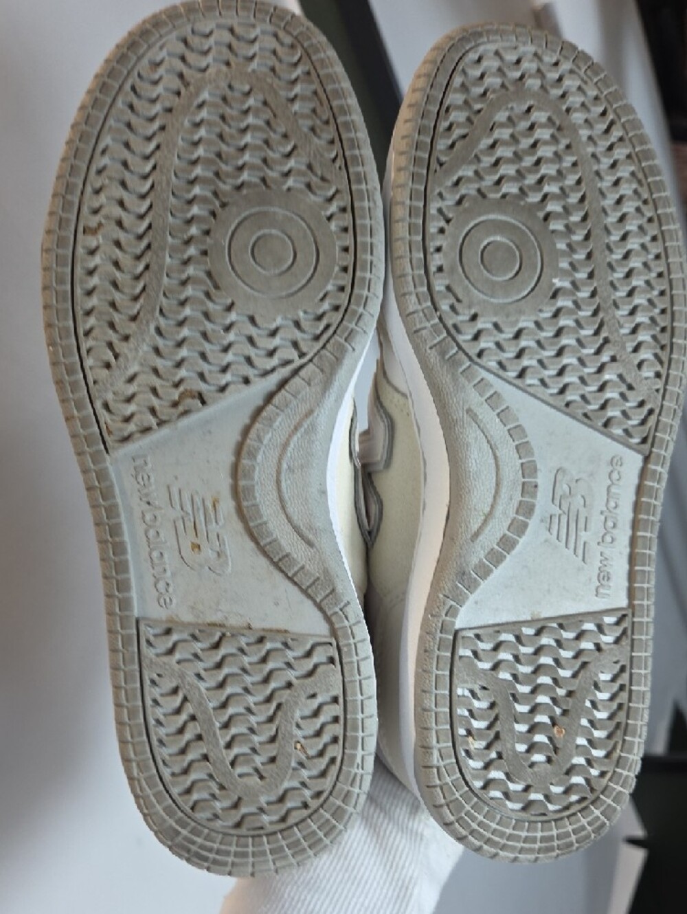 New Balance 480 Suede & Leather Low-Top Sneakers In Rain Cloud / Linen Size 7W - Picture 7 of 8